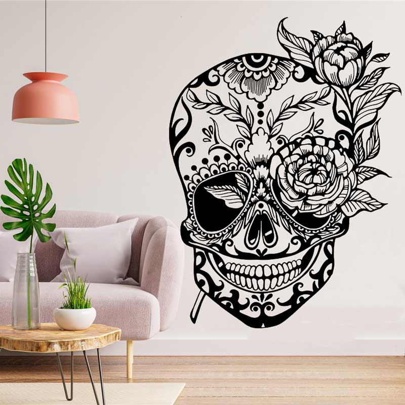 Home Decor Y2K - 죽은 자들의 날을 기념하는 설탕 해골