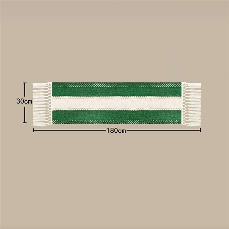 Linen Table Runner - DT15 보헤미안 팜하우스 테이블 러너 30x180cm