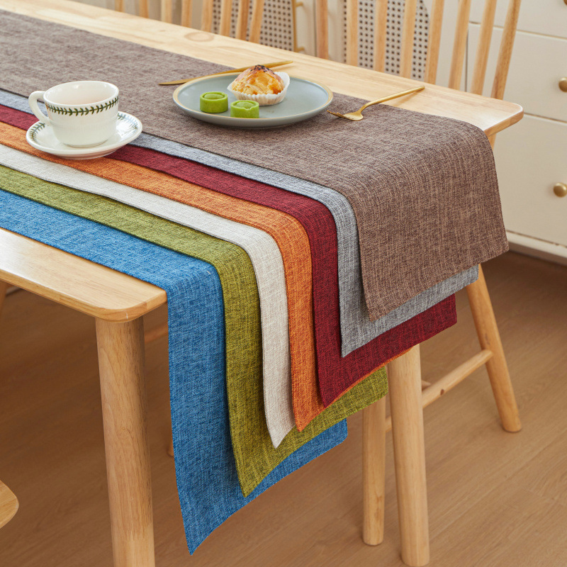 새로운 두꺼운 리넨 솔리드 컬러 라이트 럭셔리 복서 테 - Linen Table Runner 리뷰 및 가격
