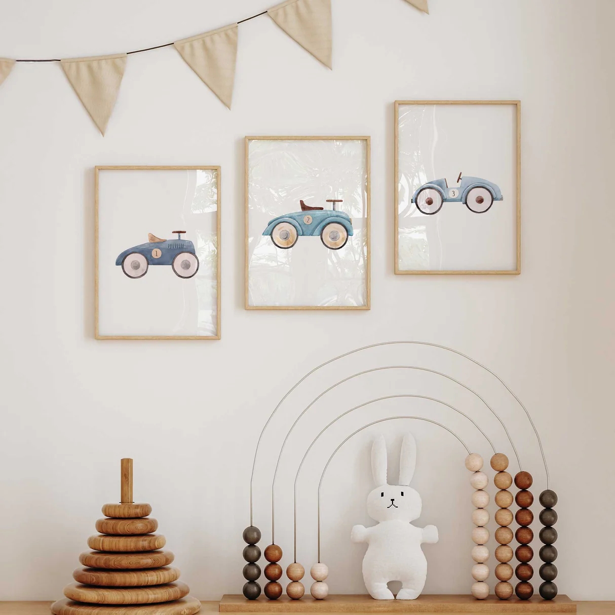 3pcs 만화 빈티지 레이스 자동차 벽 아트 인쇄 캔버 - Home Decor Theme 리뷰 및 가격