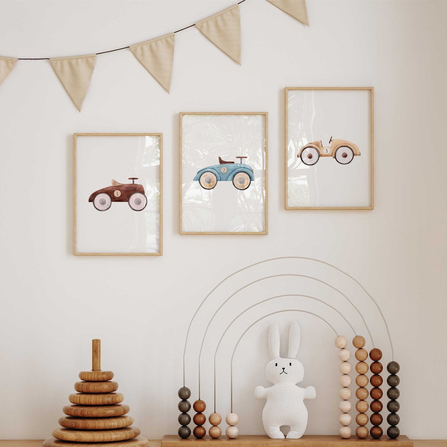 3pcs 만화 빈티지 레이스 자동차 벽 아트 인쇄 캔버 - Home Decor Theme 리뷰 및 가격