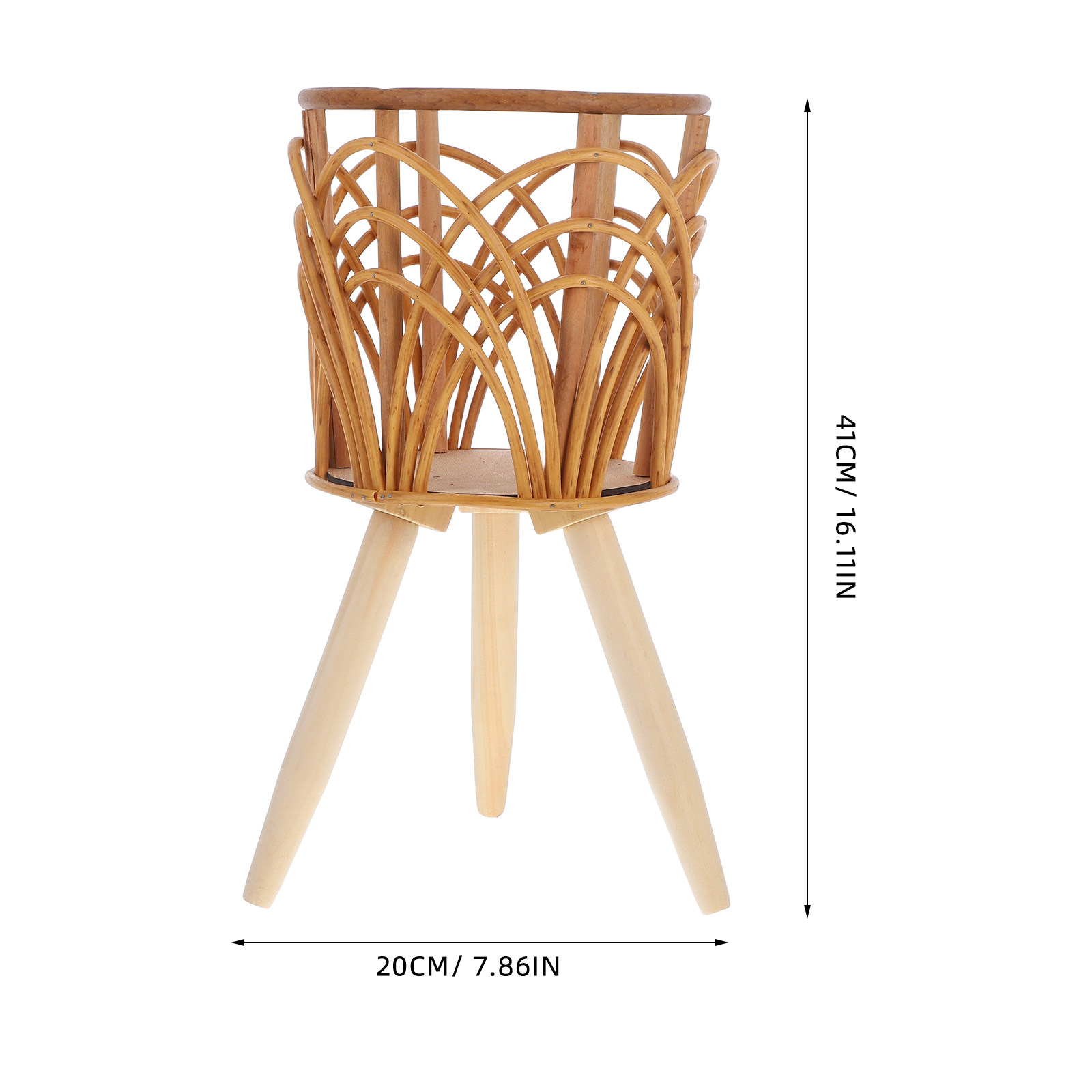 나무 소재의 라탄 화분 받침대, 나무 화분 받침대, 가 - Rattan Plant Basket 리뷰 및 가격