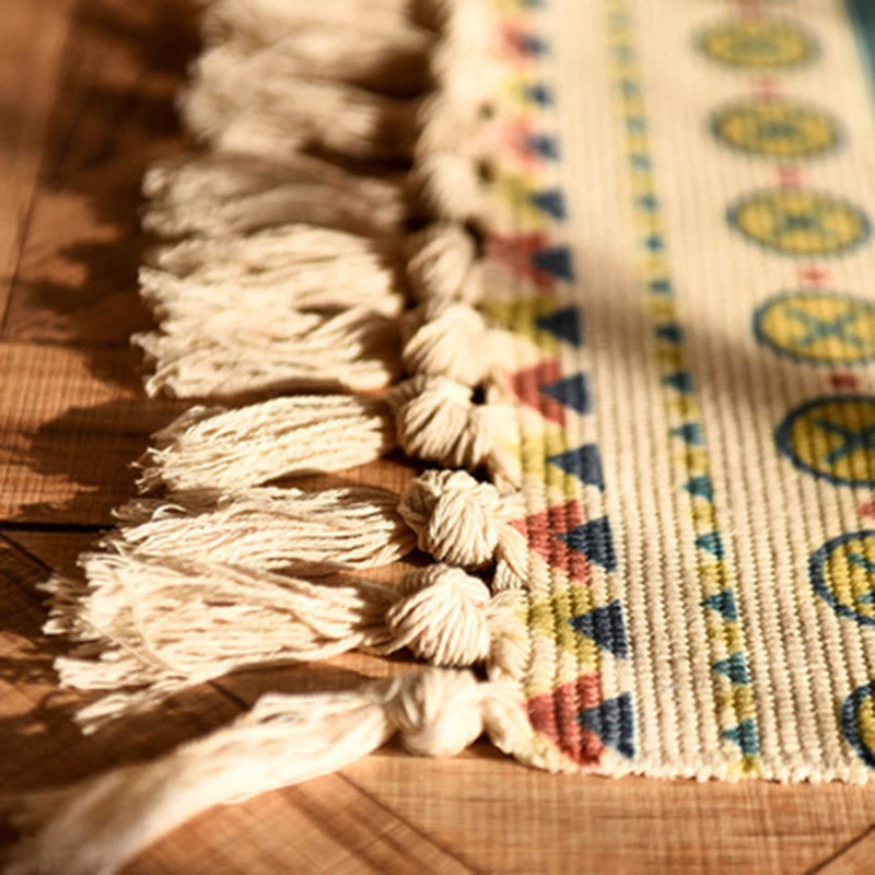 60x90cm 크기의 복고풍 보헤미안 스타일 수공예 태 - Linen Table Runner 리뷰 및 가격