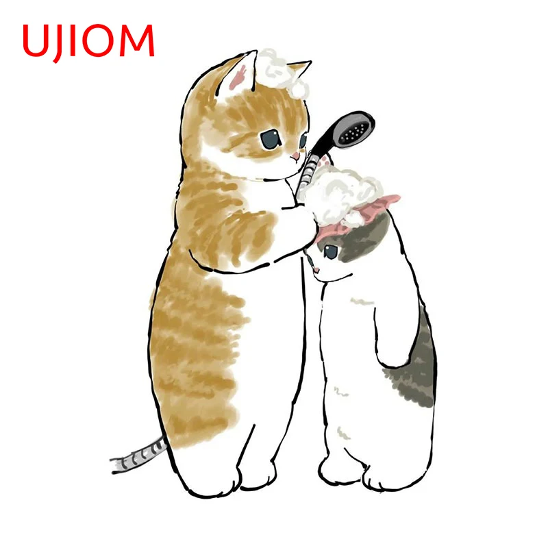 UJIOM 만화 벽 스티커, Mofu 모래 고양이 스티 - Home Decor Y2K 리뷰 및 가격
