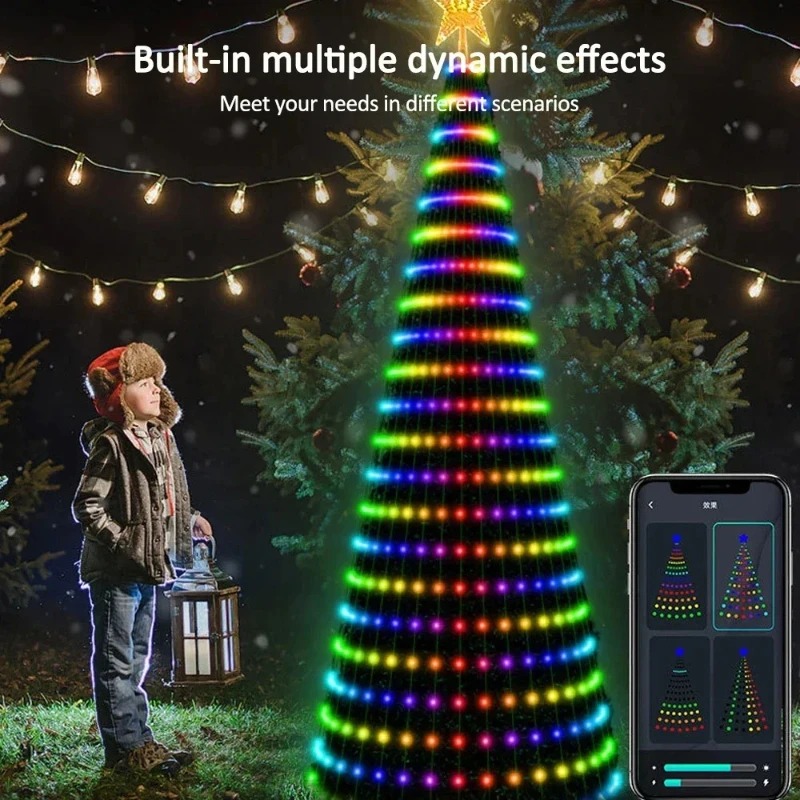 크리스마스 스타 트리 조명 RGB LED, 블루투스 앱 - Home Decor Free App 리뷰 및 가격