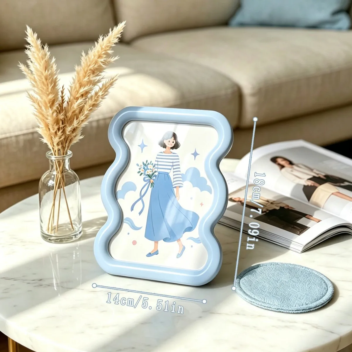 미니멀한 디자인의 사진 액자, 귀여운 만화 스타일, 테 - Bamboo Photo Frame 리뷰 및 가격