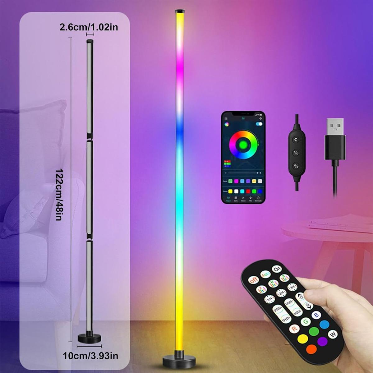 RGB 플로어 램프 화려한 실내 장식 분위기 조명 스탠 - Home Decor Free App 리뷰 및 가격