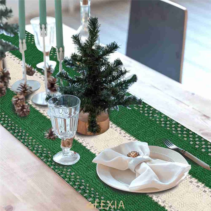 DT15 보헤미안 팜하우스 테이블 러너 30x180cm - Linen Table Runner 리뷰 및 가격