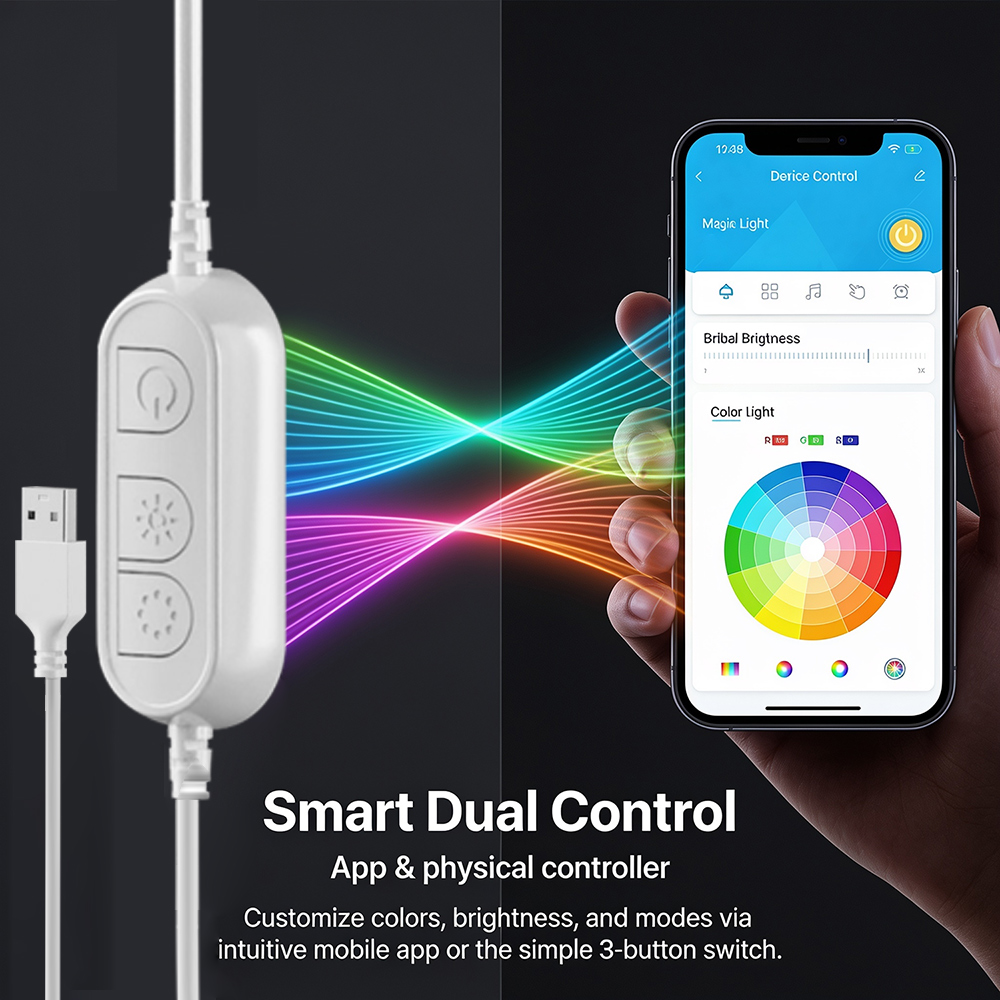 5M RGB 색상 변경 네온 라이트 스트립, 방수 플렉 - Home Decor Free App 리뷰 및 가격